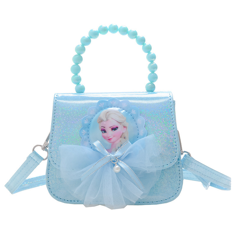 Bolsas para niños para niñas nuevas bolsas de mano princesa Aisha, bolsas de mochila de gran capacidad, bolsas de luces flash de moda princesa de nieve