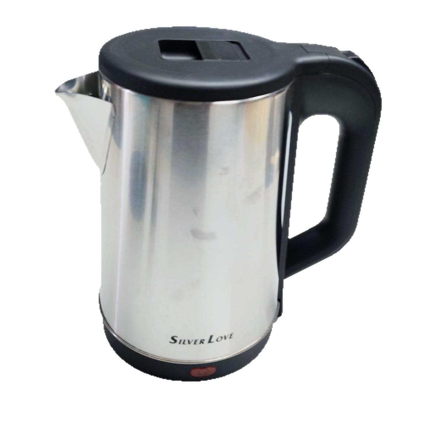 SILVER LOVE hervidor eléctrico de acero inoxidable 1.8L hervidor eléctrico de agua caliente