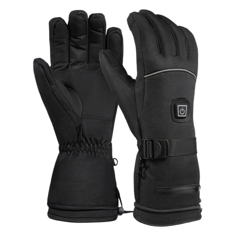 Intelligent Electric Heating Gloves, Cold-Proof and Warm Battery Charging Heating Gloves, Touch-Screen Temperature-Adjustable Motorcycle Riding Gloves
