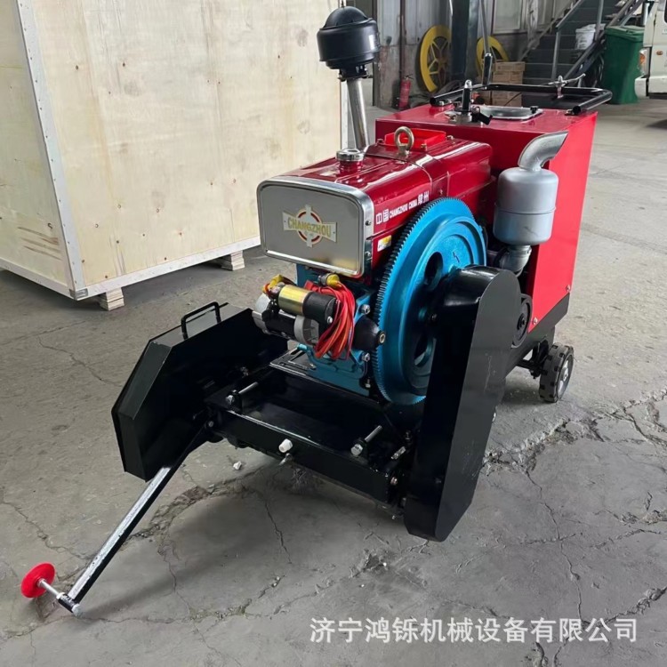 马路刻纹机 500型柴油刻纹切割机 电动自走水泥刻纹机