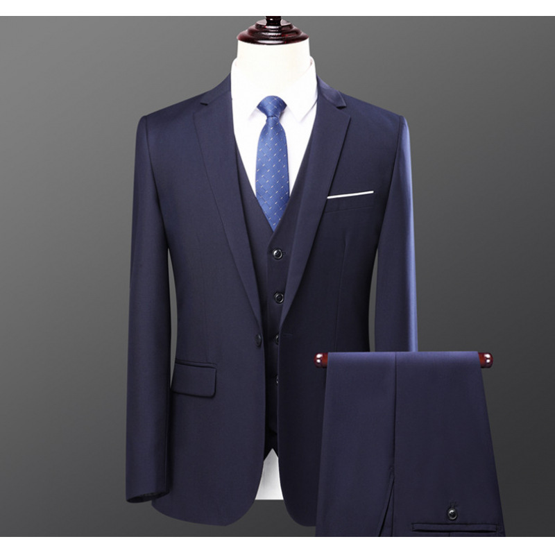 Suit Business Men's Two-piece Suit Suit Professional Dress Suit Groom Best Man Dress Outside_voghion.com