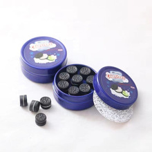 迷你仿真夹心饼干铁盒蓝罐仿真丹麦曲奇饼干奥利奥DIY娃娃屋食玩