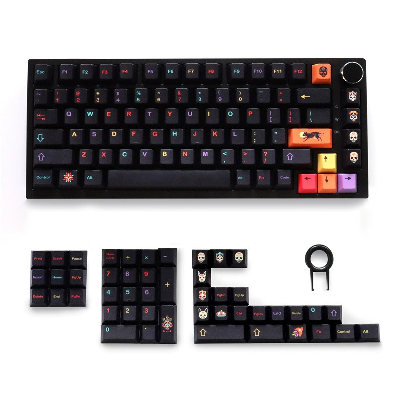 Ключевыеcaps для «GMK Underground World Theme PBT Original Highly Sublimated Cherry 129 Key Mechanical Keyboard Keycap»