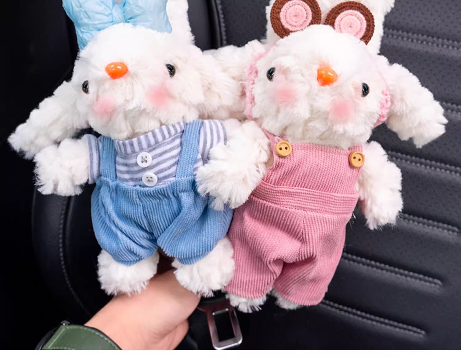 Fairy Rabbit Car Safety Belt Protective Cover Anti-Neck High-Level Girl's Cute Plush Doll Car Shoulder Cover