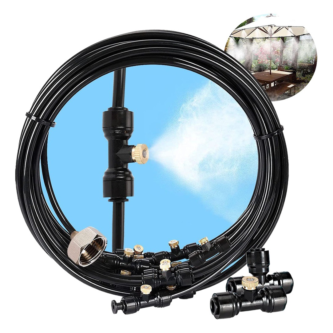 Dispositivo de riego automático transfronterizo boquilla atomizadora juego de pulverización de enfriamiento tubería de riego agrícola sistema de riego de micro pulverización