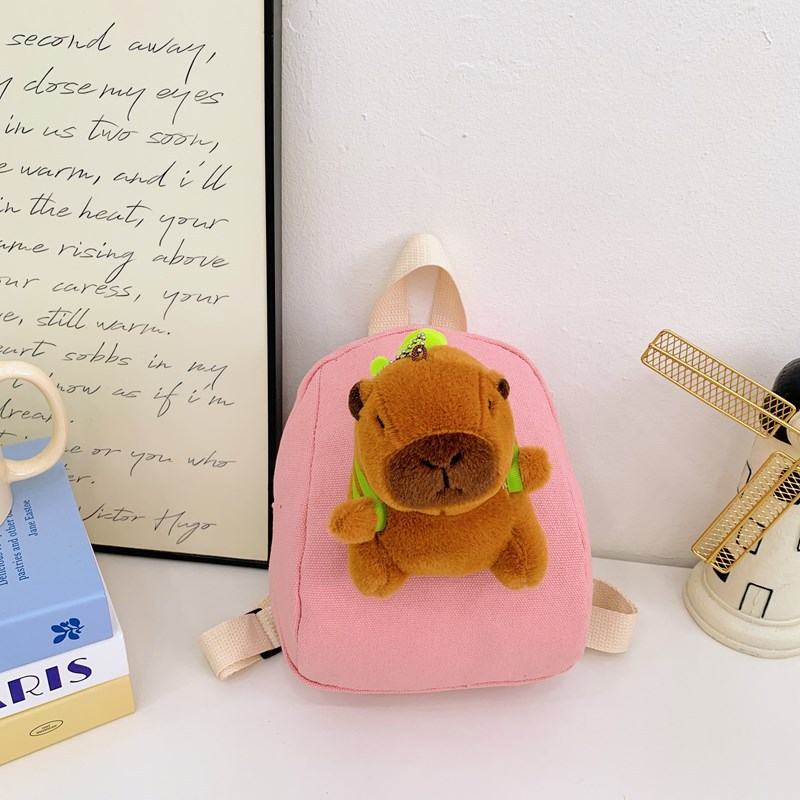 Jardín de infantes bebé viajar mochila pequeña lindo capibara mochila para niños y niñas nueva mochila mini para niños
