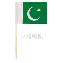 巴基斯坦牙签旗国旗牙签旗跨境亚马逊现货各国国旗牙签旗现货