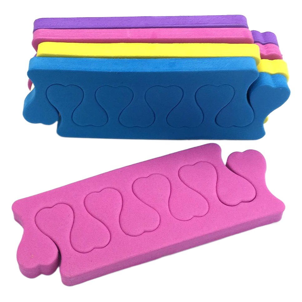 Herramientas de uñas melocotón corazón dedo algodón/esponja dedo separador/melocotón corazón dedo separador/dedo del pie algodón respetuoso del medio ambiente y sin sabor