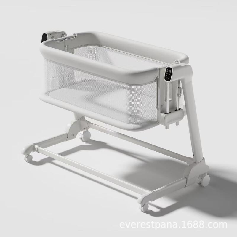 Baby Crib Electric Movable Multifunctional Portable Baby Bed Cradle Bed Newborn Splicing Large Bed Bb Bed