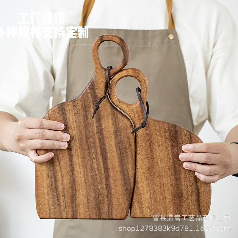 工厂直销菜板耐高温木质情侣砧板手提便捷水果面包切板