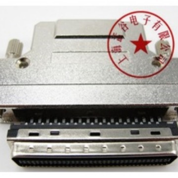 孟莱司特SCSI 68芯焊线头 铁壳螺丝 CN型68焊线公头 接插件 插头