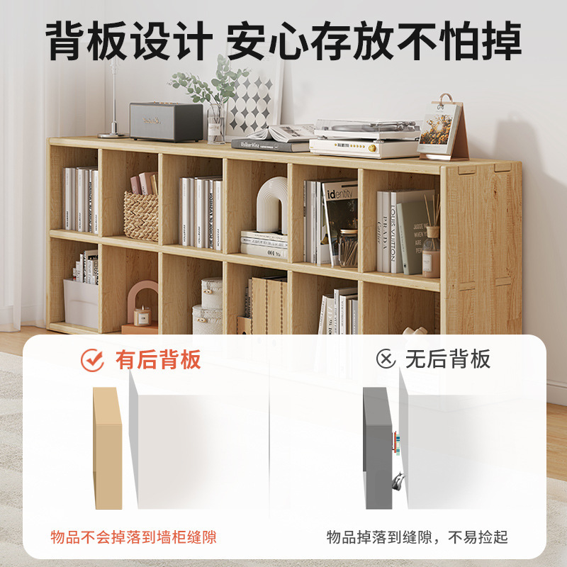 Estantería de madera maciza, estantería de pared completa, todo en la parte superior, sala de estar, color nogal, pared completa, vitrina para el hogar