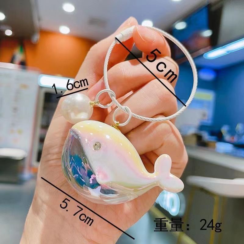 Su Zaijin en el mismo párrafo colgante de ballena llavero colgante de mochila escolar acuario pareja bolso colgante pequeño regalo al por mayor