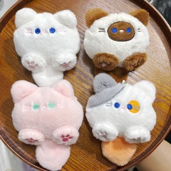 新しいきしむ子猫ぬいぐるみペンダントかわいい漫画 diy 猫ブローチキーホルダーアクセサリーアクセサリー