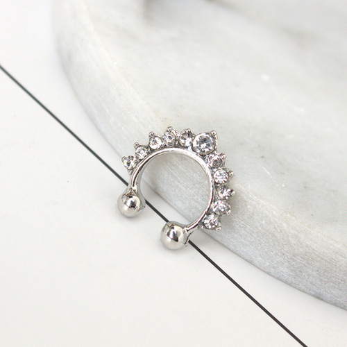 Famous Earrings for Women  New Arrival Fashion Accessory from Dongdaemun, Korea - Elegant Bone Stud Earrings with Nose Ring