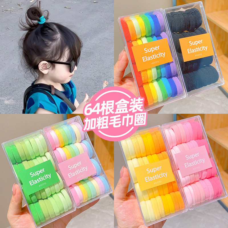 Anillo de cabello para niños no lesionar cabello de cabello de cola de caballo alta cuerda de cabello de cabello niñas tiras elásticas duraderas de alta elasticidad niñas cubierta de cuero