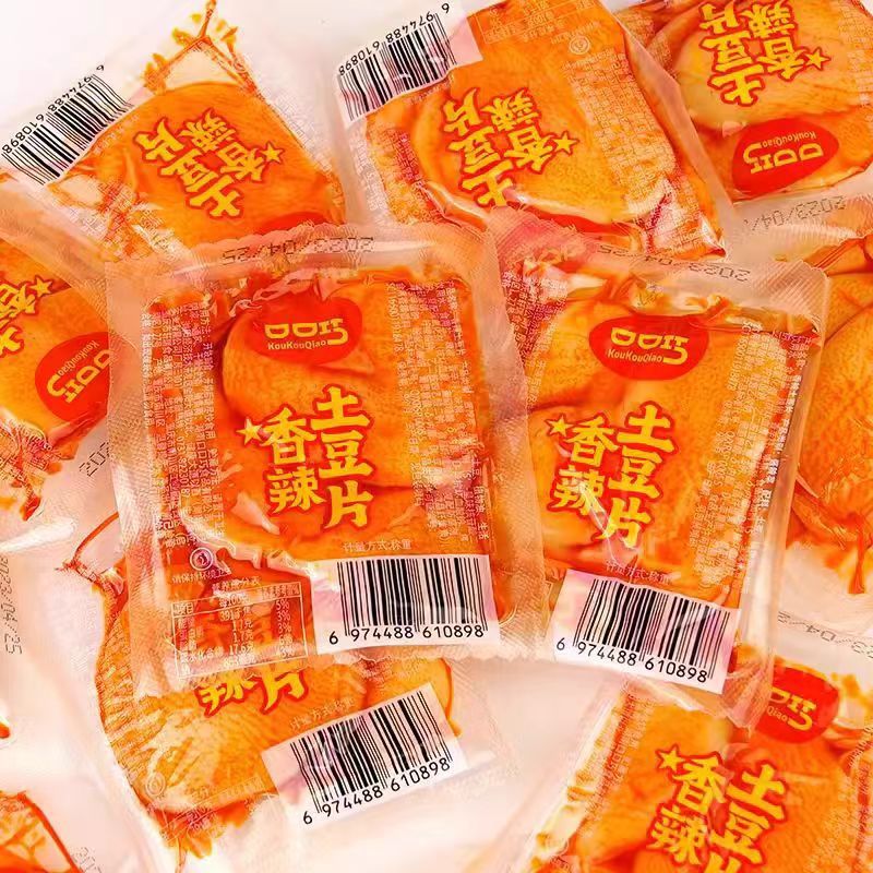 口口巧香辣土豆片 即食卤味素食小菜下饭菜批发 散称5斤装