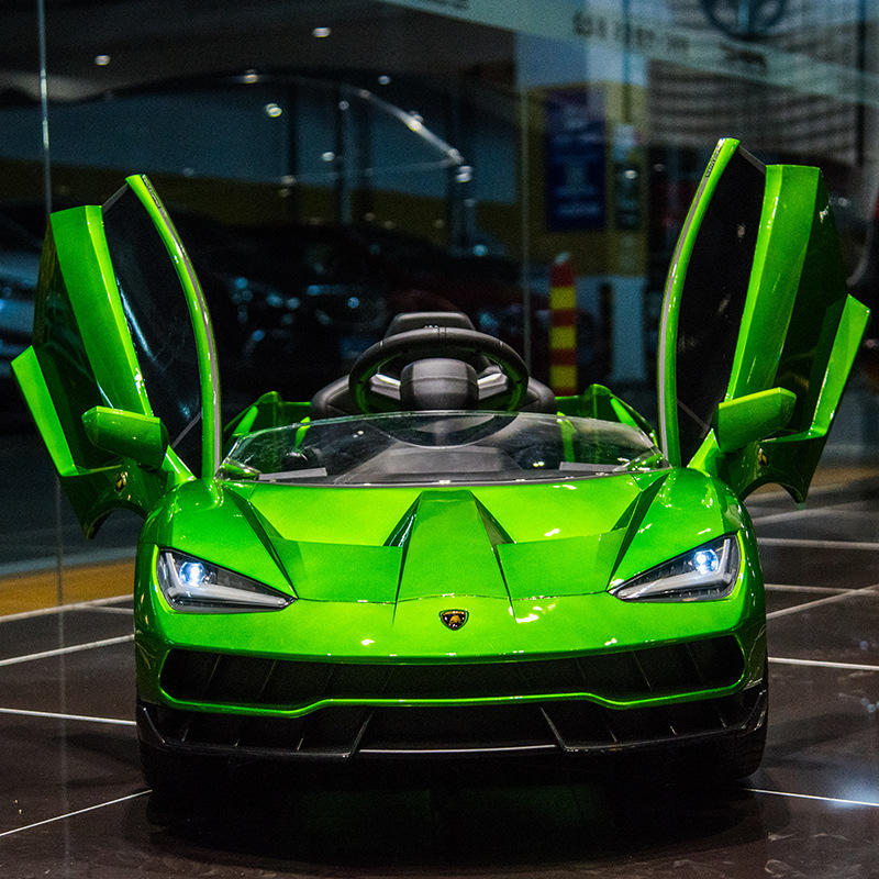 Coche eléctrico infantil con mando a distancia, 4 ruedas, asiento para niños, juguete educativo