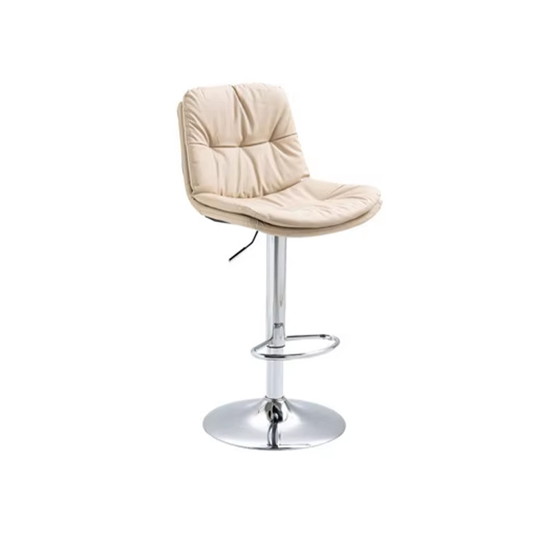 Silla de bar de lujo nórdica, respaldo para el hogar, taburete elevador, taburete giratorio, mesa de recepción, silla de cajero image 6