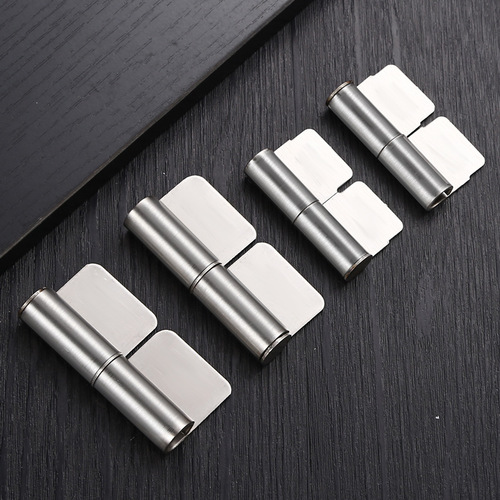 Detachable hinge 201 stainless steel flag-shaped hinge thickened non-hole electric welding removable fire door flag-shaped door hinge