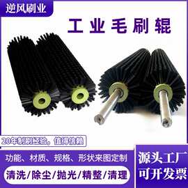 工业毛刷辊滚筒果蔬玻璃清洗机刷辊尼龙丝圆形毛刷棍圆柱体植硬毛