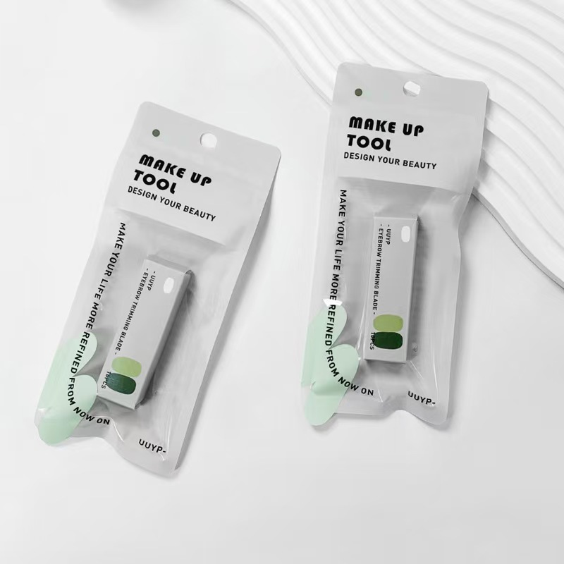Perfilador y Cortador de Cejas de Acero Inoxidable Portátil para Maquillaje