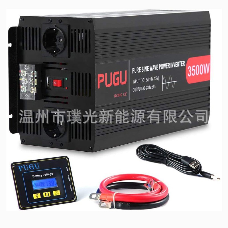 Car Inverter 12V24V to 120V220V High Power Pure Sine Wave Inverter Manufacturer Customized 1000W