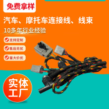 生产厂家汽车摩托车连接线端子线电子线电动汽车转接线线束定 制
