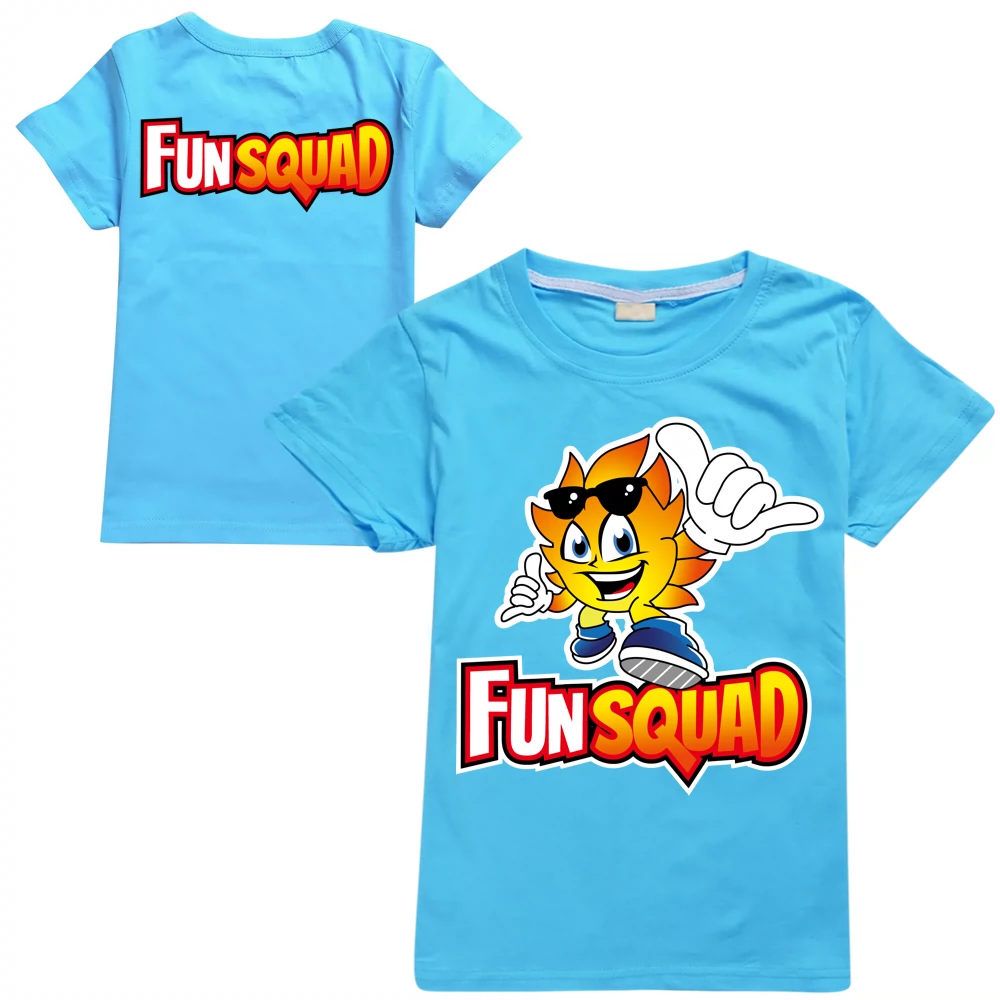 Children's cotton T-shirt Boy Fun Squad Gaming Cartoon T shirt Print Kids T-shirt Girl's Harajuku Summer 3D Short Sleeve T-shirt t-shirt in kid	