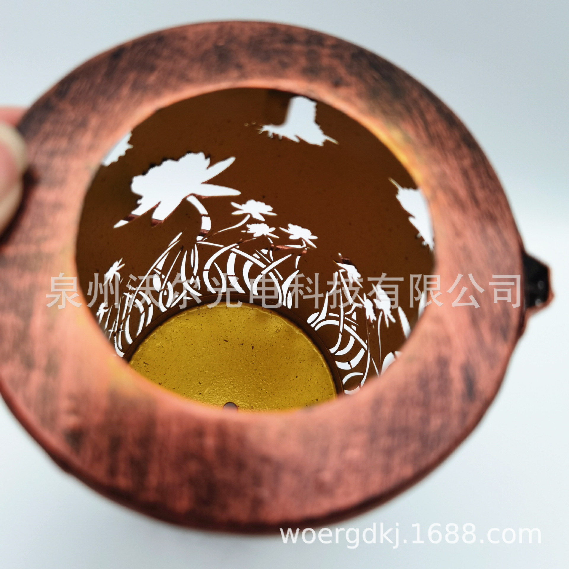 亚马逊跨境 热销LED镂空太阳能灯笼防水IP65草坪灯庭院装饰景观灯