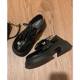 JK with Skirt K-style British Style Flats for Women 2024 Spring New Thick-soled Heightening Retro Mary Jane Small Leather Shoes