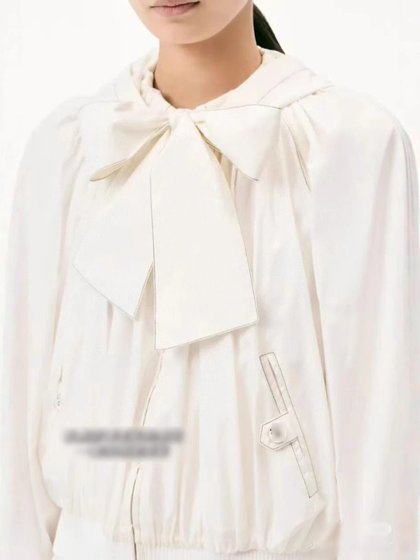 Nanyou ハイエンド婦人服 2025 初秋シリーズ Cha* 新しいスタイルネクタイデザインフード付きジャケット女性用|undefined