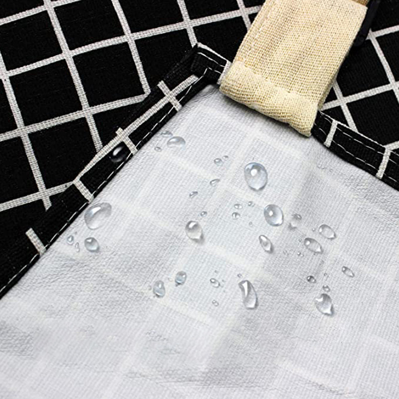 Delantal de lona de algodón transfronterizo Plaid rayas patrón impreso floral jardinería ropa de trabajo Halter delantal fábrica al por mayor