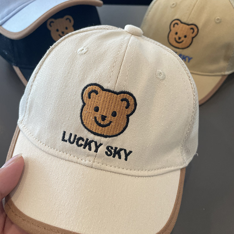 Sombreros infantiles coreanos primavera y otoño sombrero de béisbol para niños y niñas protección solar al aire libre sombrero de verano para bebés