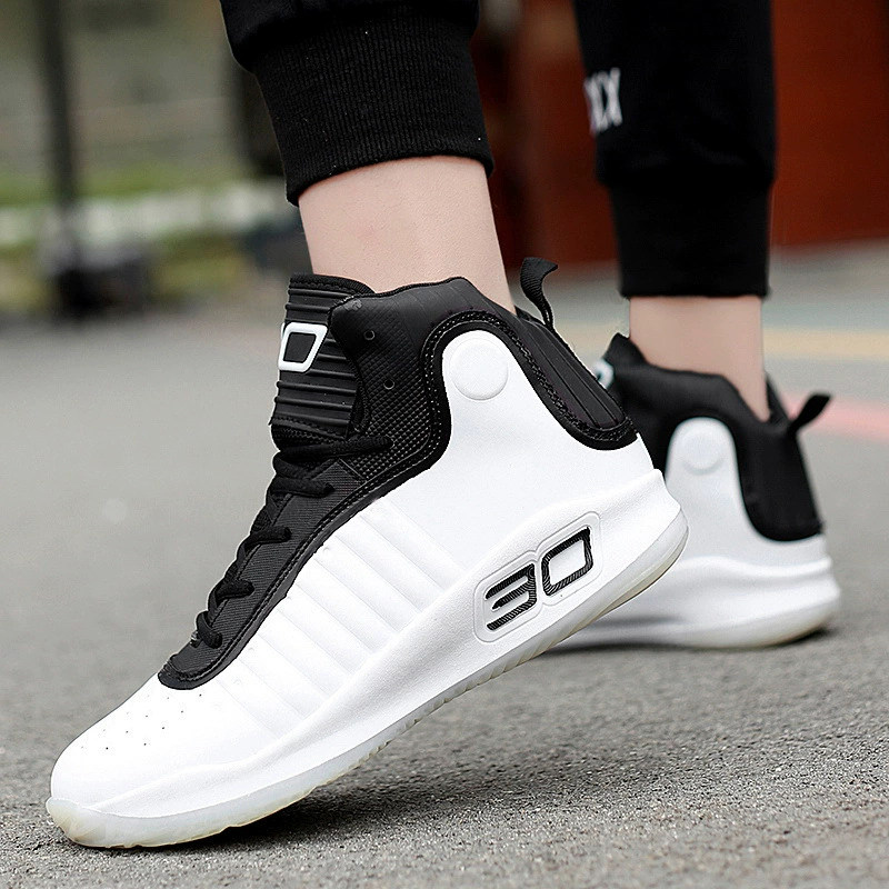 Осенне-зимняя трансграничная Баскетбольная обувь для пар, студенческие кроссовки в Корейском стиле, мужская и женская пара, беговые кроссовки больших размеров оптом