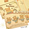Leather oil, with little bears