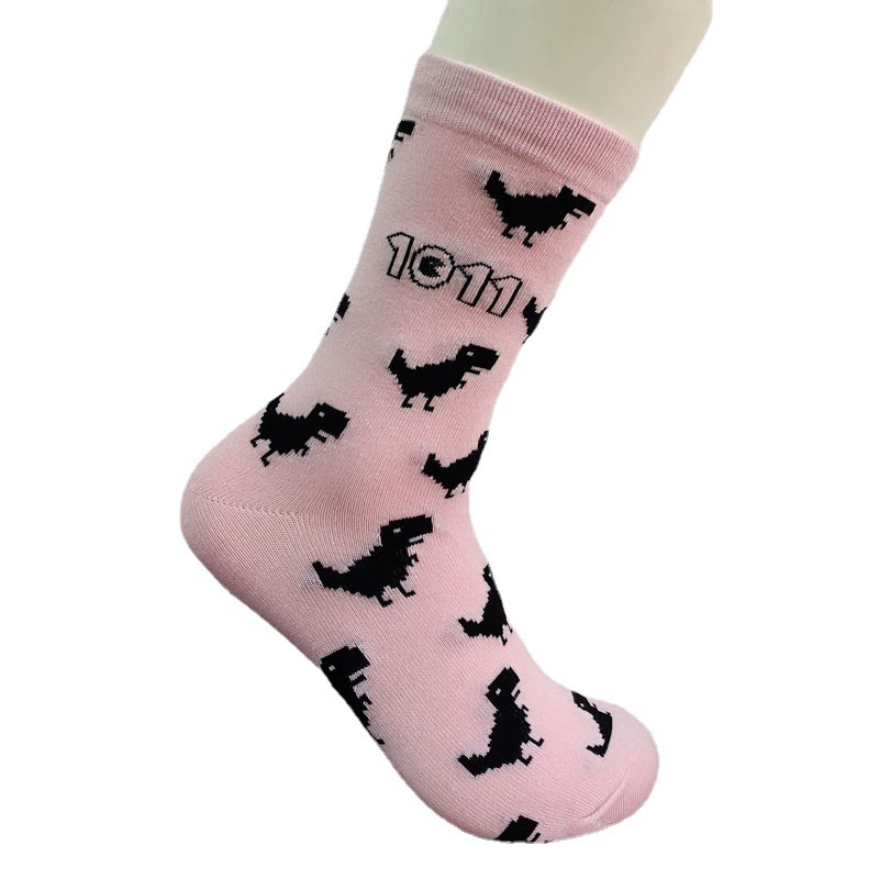 LT европейские и американские модные носки, жаккардовые носки, детские носки средней длины, европейский и американский стиль, мужская мода, европейский и американский стиль