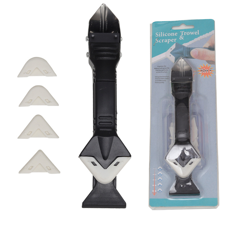 美缝工具金属刮胶器玻璃胶刮铲刀刮胶板套装铲胶器硅胶角度刮板