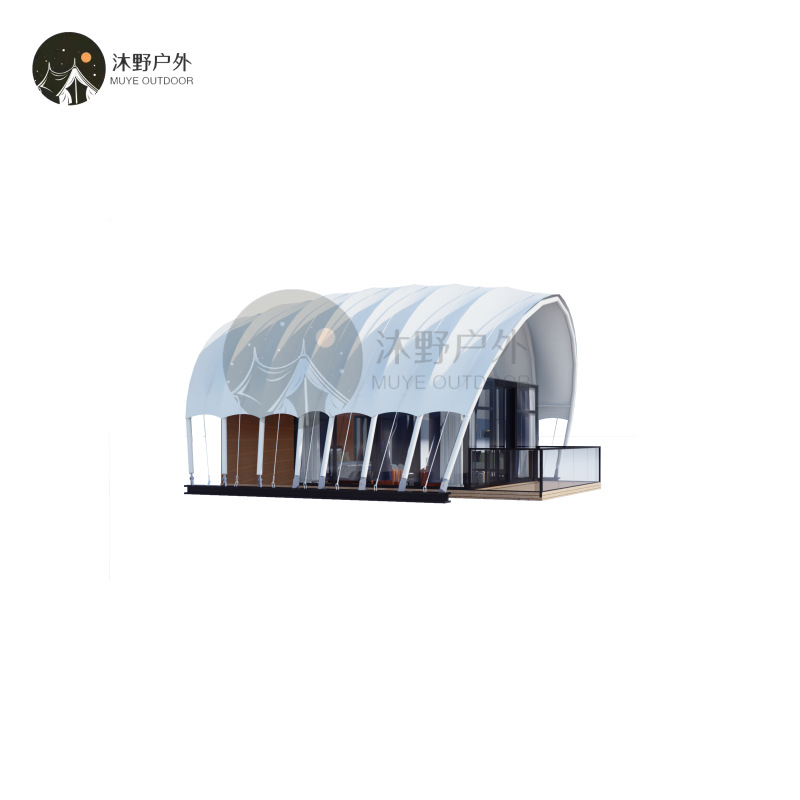 Muye tienda de campaña de alta gama personalizada al aire libre Hotel B & B tienda de hotel de techo grande de lujo B & B fábrica