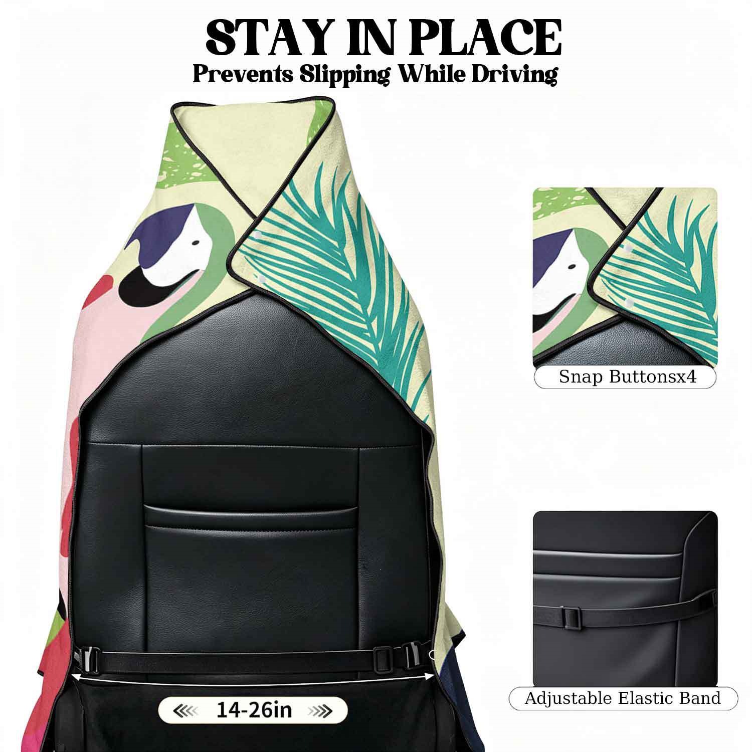 Summer bath towel and car seat cover 2-in-1, ultra-fine fiber outdoor beach and car dual-use universal seat cushion