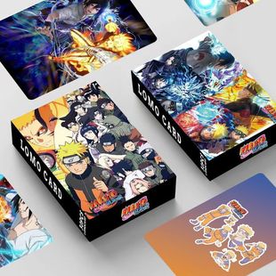 Naruto double-sided 30 LOMO card animation peripheral Naruto Kakashi boxed greeting card photo card
