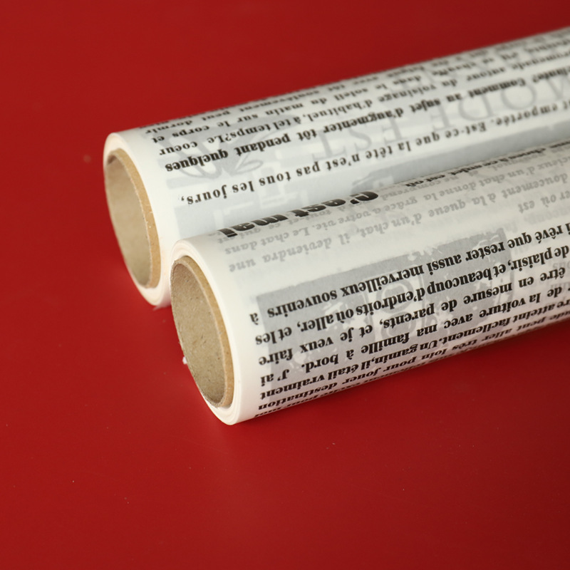 Household Silicone Oil Paper Baking Greaseproof Paper, Brown & White, Natural-Color Food-Grade Liner Paper—English Version for BBQ