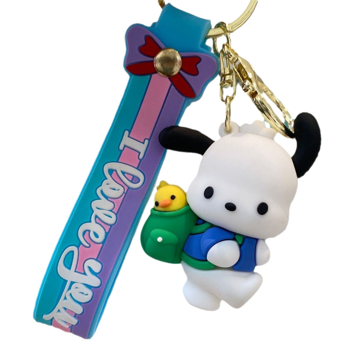 Sanrio mochila Pacha perro llavero lindo papelería captura máquina muñeca coche bolsa adornos al por mayor