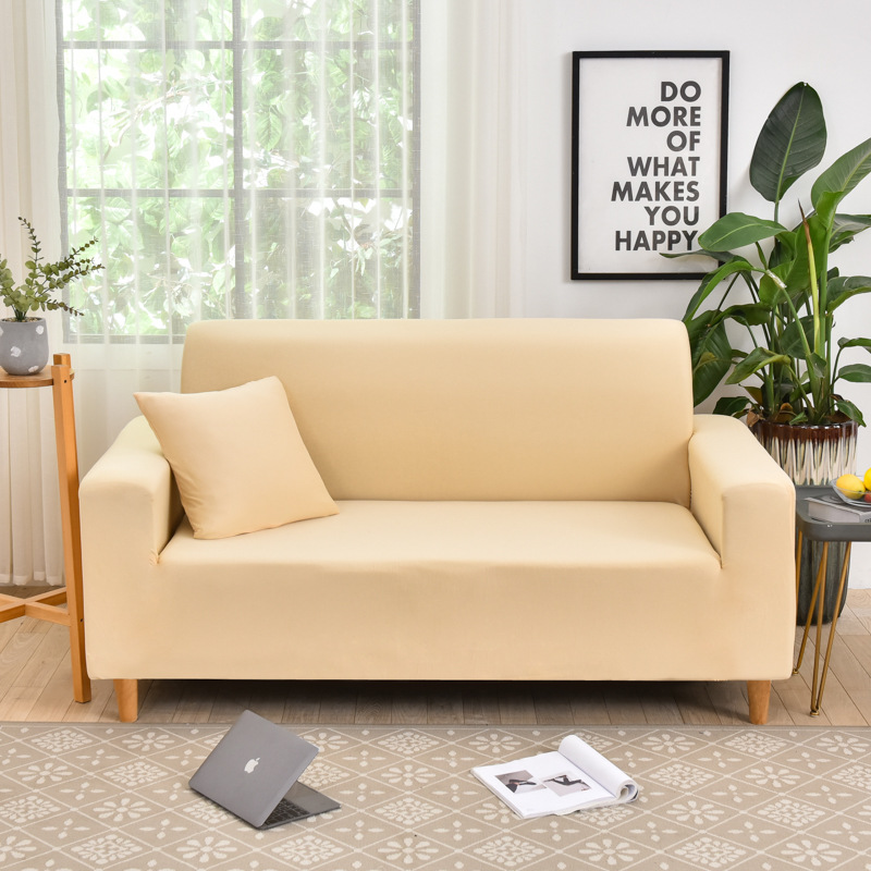 Combinación de seda de leche sofá cubierta elástica todo incluido toalla de sofá antideslizante cubierta de tela combinada cubierta de sofá simple al por mayor