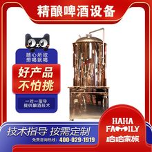 小型精酿啤酒设备发酵罐木桶酒吧全套生产线自酿
