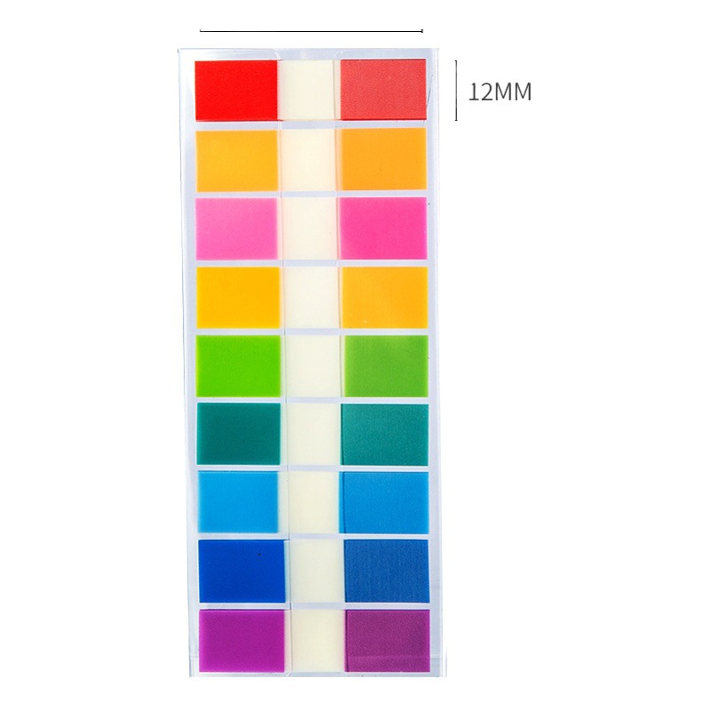 Deli 25908 indicador colorido pegatinas estudiante cuaderno clip Chip Clasificación índice pegatinas Oficina Marca clasificación pegatinas