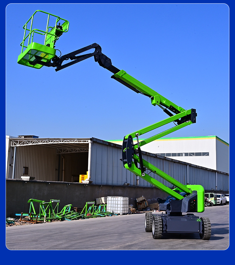 360 ° Rotating Articulated Arm Lift, High-Altitude Work Lift Platform, Articulated Arm Vehicle, Self-Propelled Articulated Arm Lift