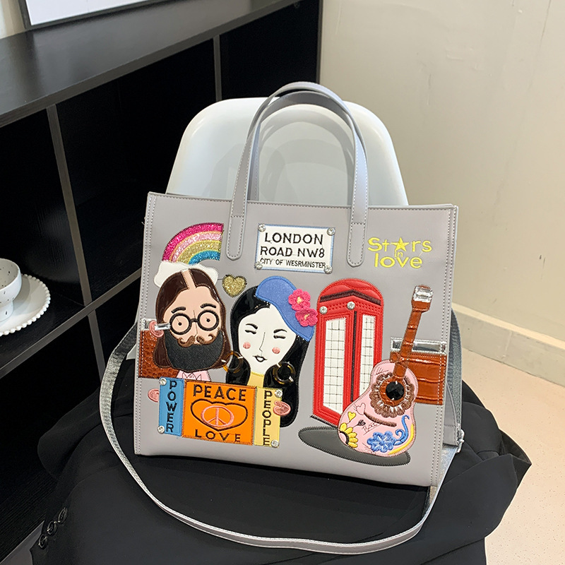 大衆が国境を越えた女性バッグをデザインした新しい布刺繍通勤バッグ欧米のレトロなシングル肩斜め掛けバッグ|undefined