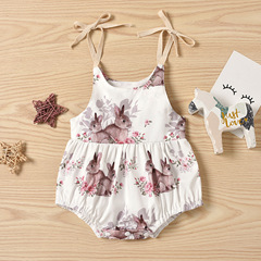 Cross-border exclusive 2024 white rabbit print camisole GL2133#