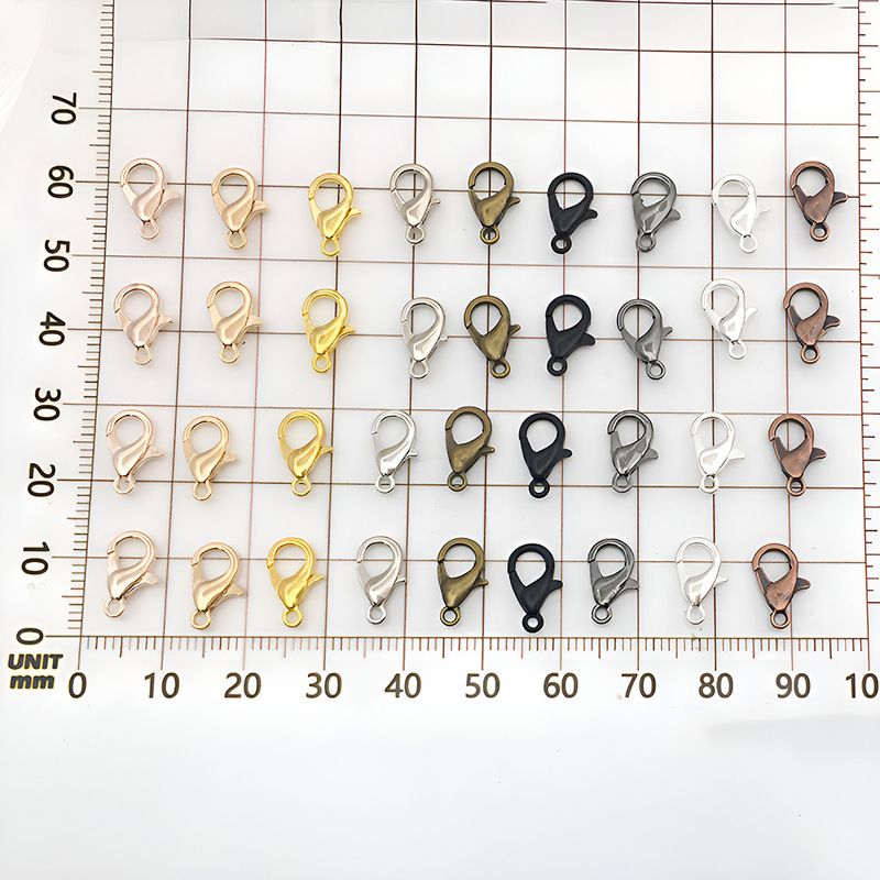 9 color high quality 302 lobster clasp 12mm electroplated zinc alloy lobster clasp necklace bracelet diy jewelry base accessories 9 color high quality 302 lobster clasp 12mm electroplated zinc alloy lobster clasp necklace bracelet diy jewelry base accessories